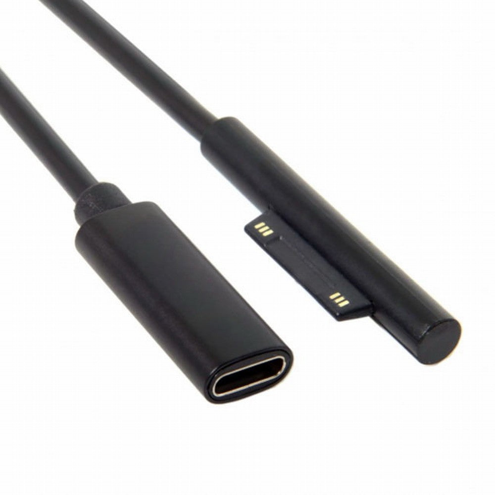 DC 15V Type-C USB-C Female to Surface Pro3 Pro4 Pro5 Pro6 Book Pro Charge Cable UC-109-SURFA3