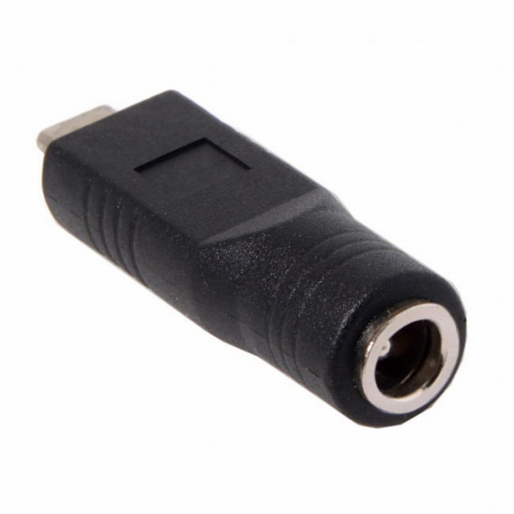 DC Jack 5.5*2.5mm Input to USB-C Type-C Power Plug Charge Adapter for Laptop Phone UC-211-BK-5525MM