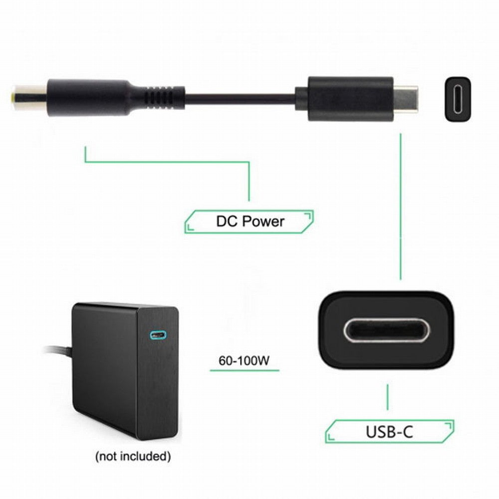 Type C USB-C Input to DC 7.9*5.4mm Power PD Charge Cable for Laptop 18-20V UC-106-7954HP
