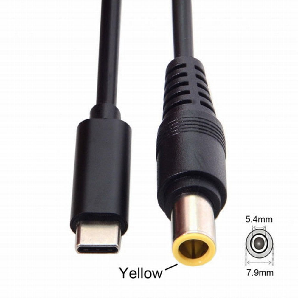 Type C USB-C Input to DC 7.9*5.4mm Power PD Charge Cable for Laptop 18-20V UC-106-7954HP