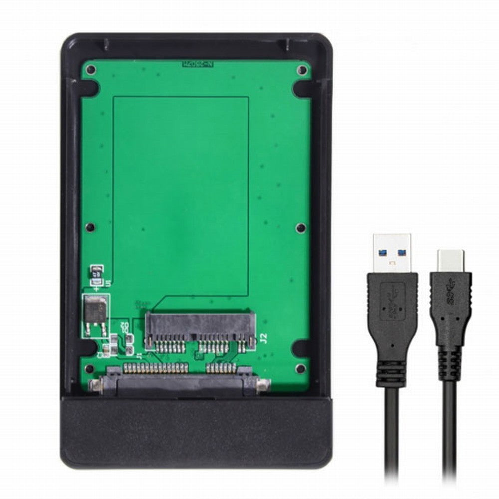 USB 3.1 Type-C USB-C to 1.8 inch Micro SATA 16pin 7+9 SSD to External Hard disk Enclosure UC-120