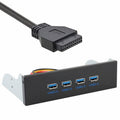 USB 3.0 HUB 4 Ports Front Panel to Motherboard 20Pin Connector Cable for 5.25" CD-ROM Bay U3-100