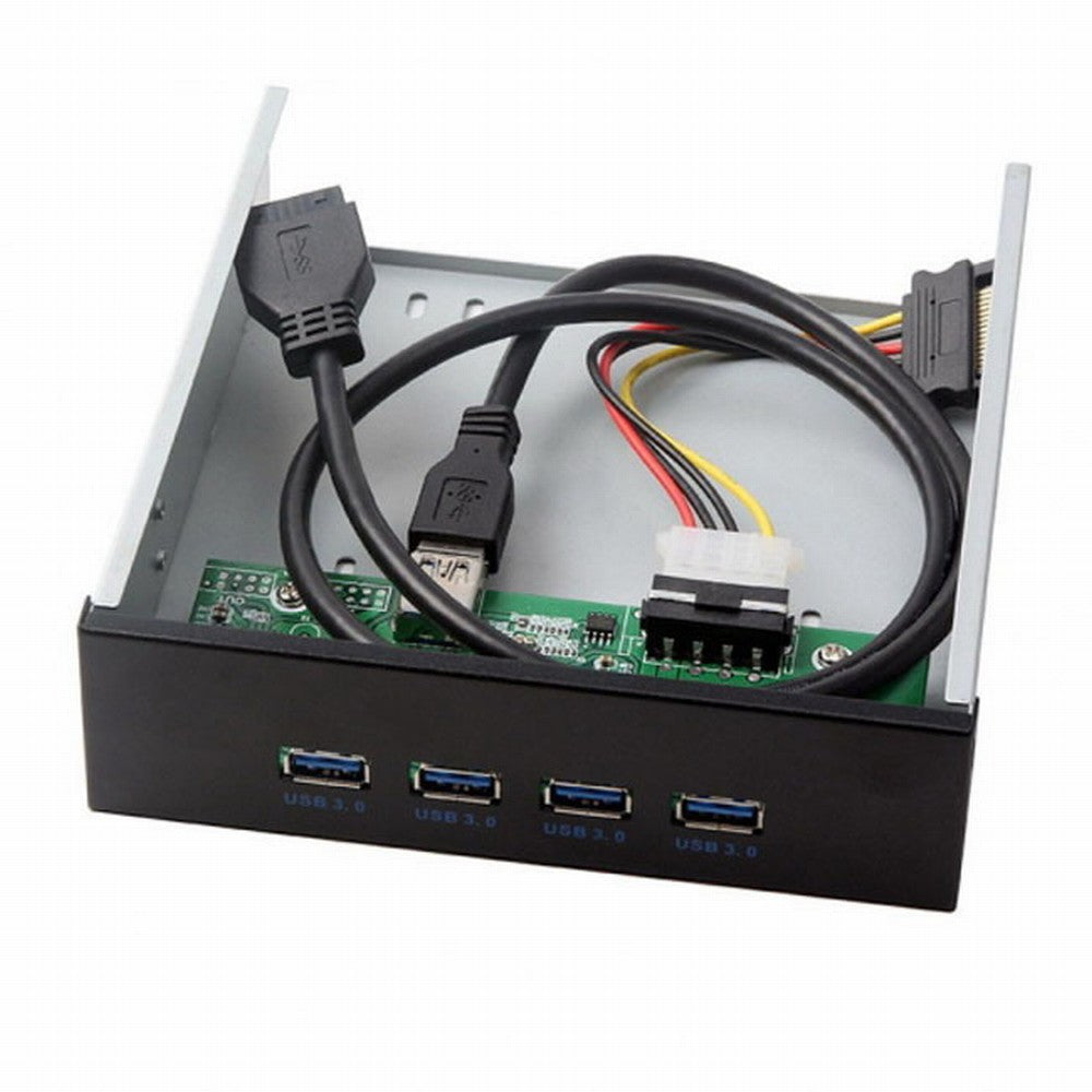 USB 3.0 HUB 4 Ports Front Panel to Motherboard 20Pin Connector Cable for 5.25" CD-ROM Bay U3-100