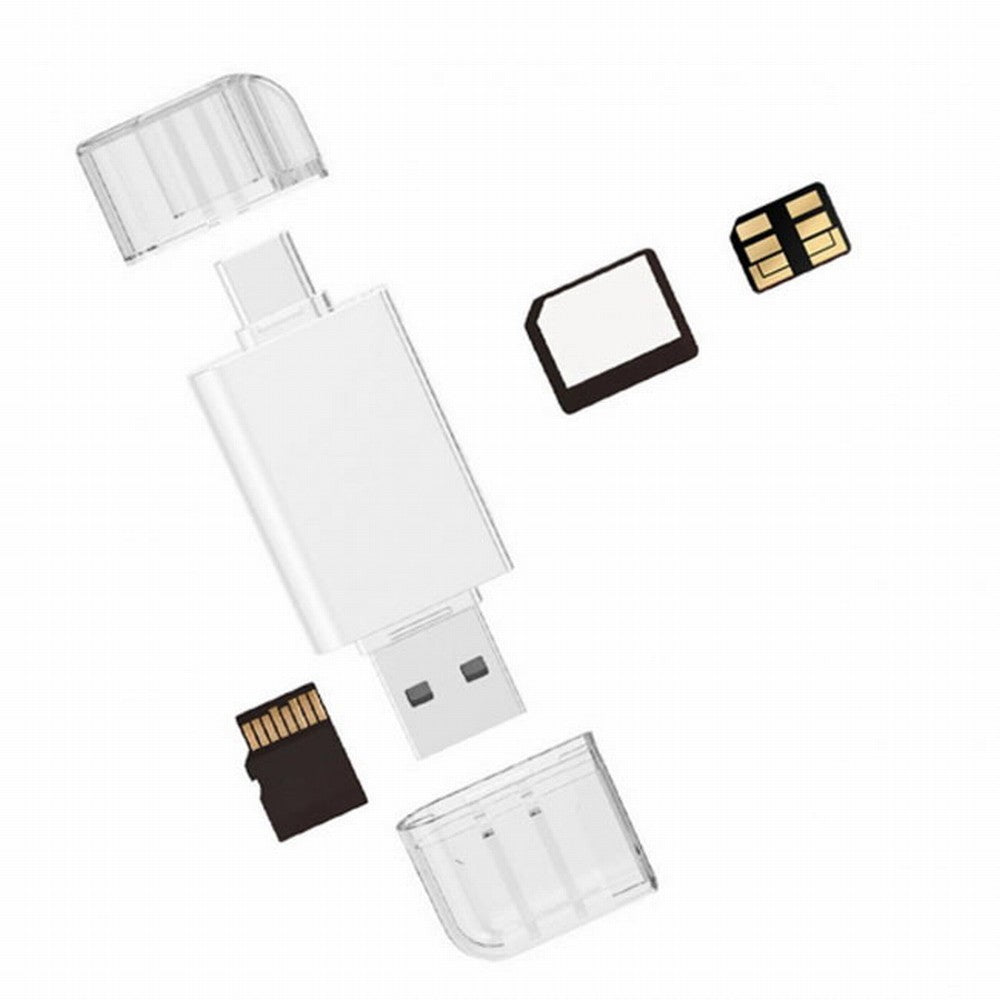 USB-C Type C / USB 2.0 to NM Nano Memory Card TF Micro SD Card Reader for Huawei Cell Phone Laptop UC-061