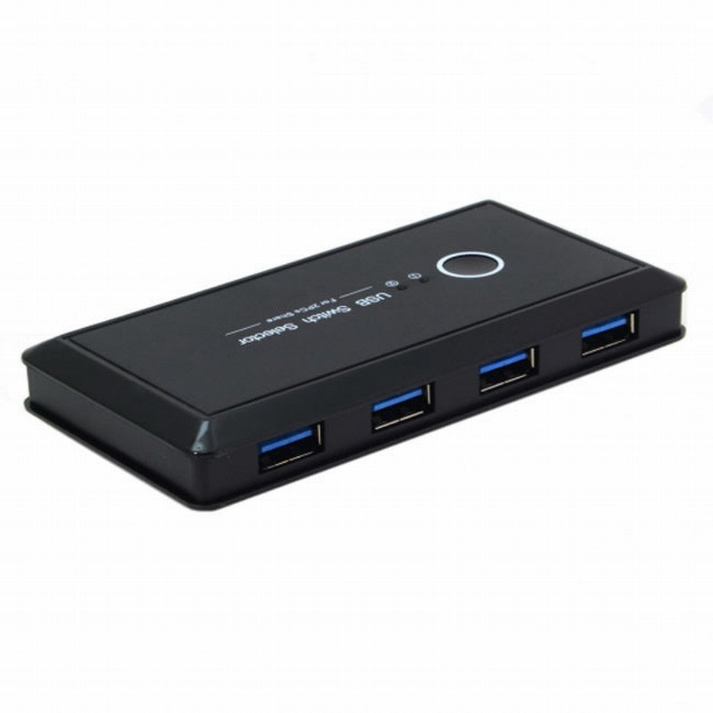 KVM USB 3.0 Switch Selector 2 Port PCs Sharing 4 Devices for Keyboard Mouse Scanner Printer U3-025