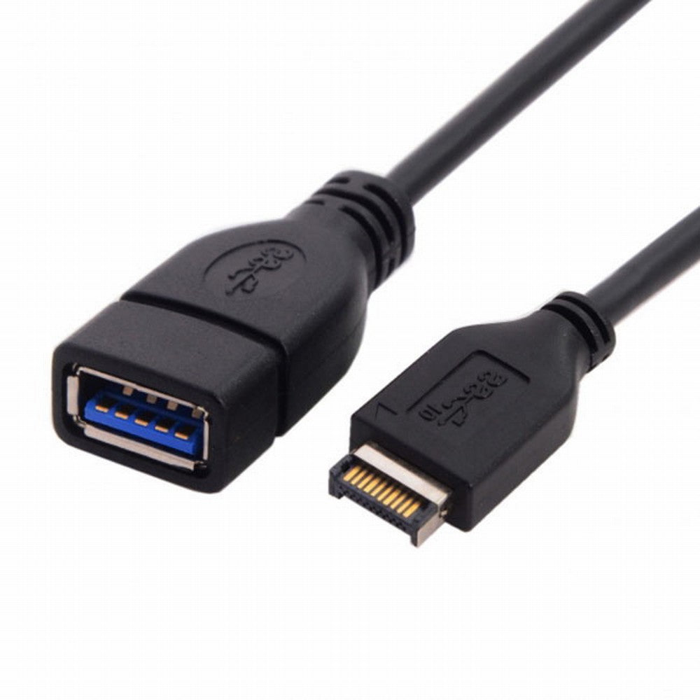 USB 3.1 Front Panel Header to USB 3.0 Type-A Female Extension Cable 20cm UC-131