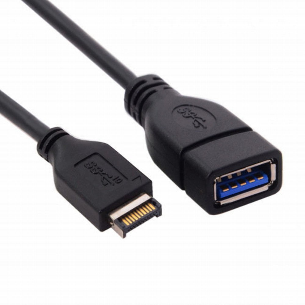 USB 3.1 Front Panel Header to USB 3.0 Type-A Female Extension Cable 20cm UC-131