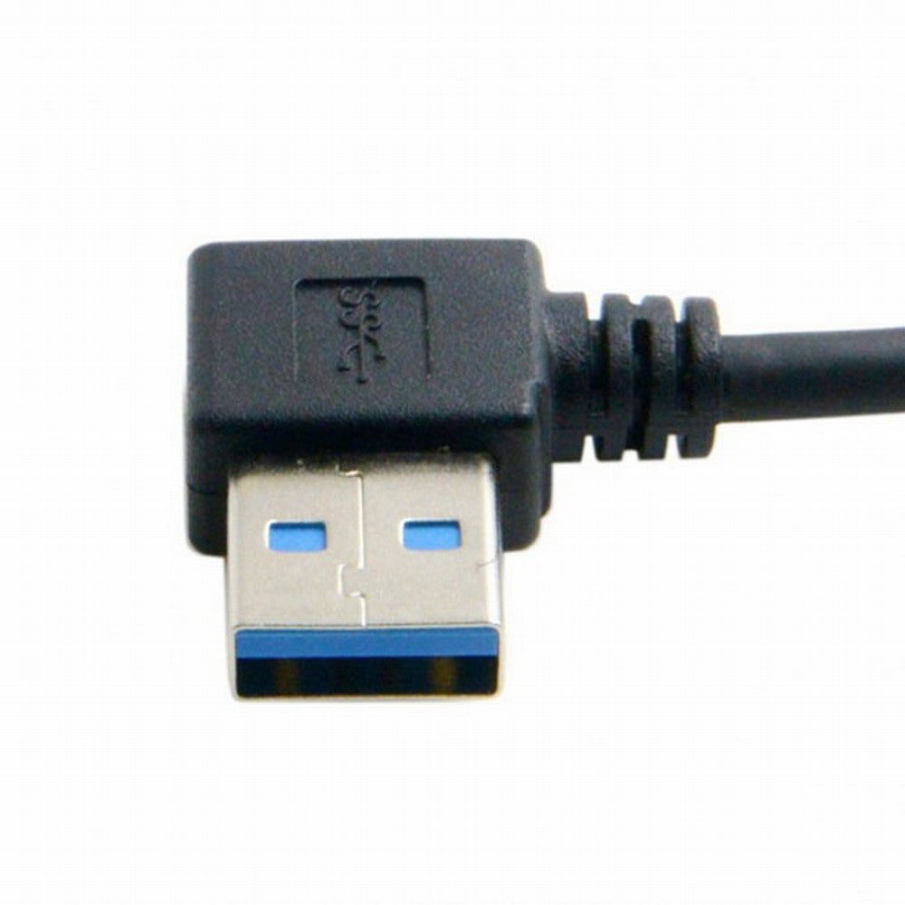 Right Angled USB 3.0 Type-A Male to USB 3.0 Type-A Female Extension Cable 20cm 5Gbps 90 Degree U3-036-RI
