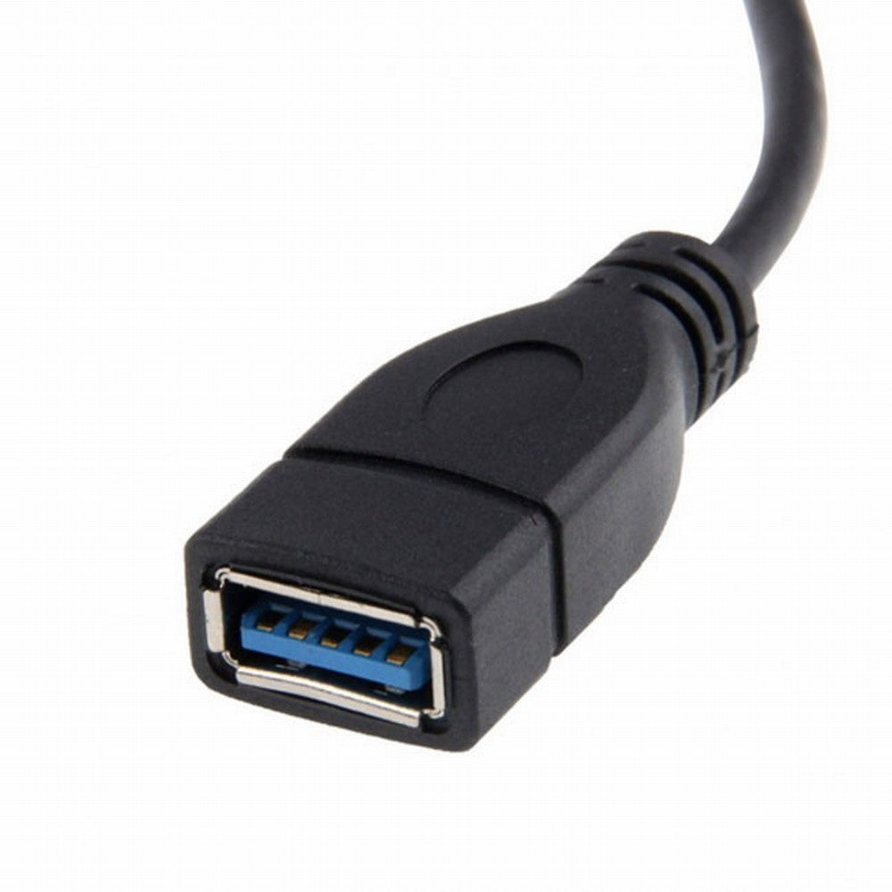 Right Angled USB 3.0 Type-A Male to USB 3.0 Type-A Female Extension Cable 20cm 5Gbps 90 Degree U3-036-RI