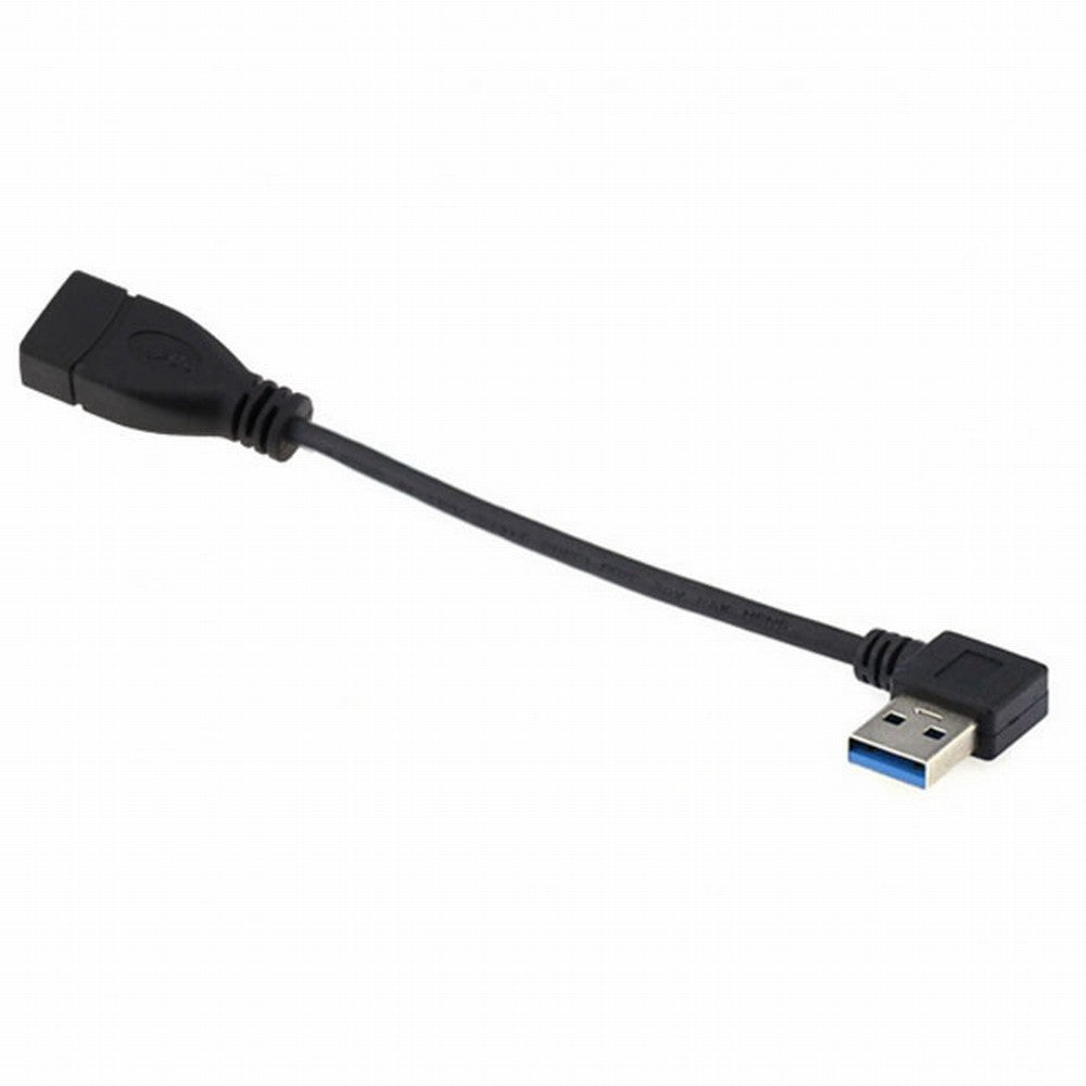 Right Angled USB 3.0 Type-A Male to USB 3.0 Type-A Female Extension Cable 20cm 5Gbps 90 Degree U3-036-RI