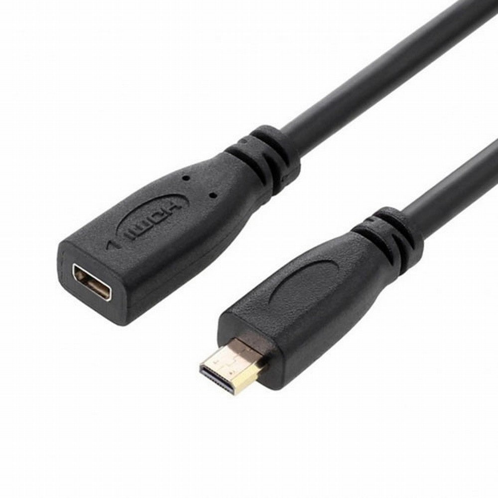 HDMI 1.4 D Type Micro HDMI Male to Micro HDMI Female M/F Extension Cable 30cm HD-089