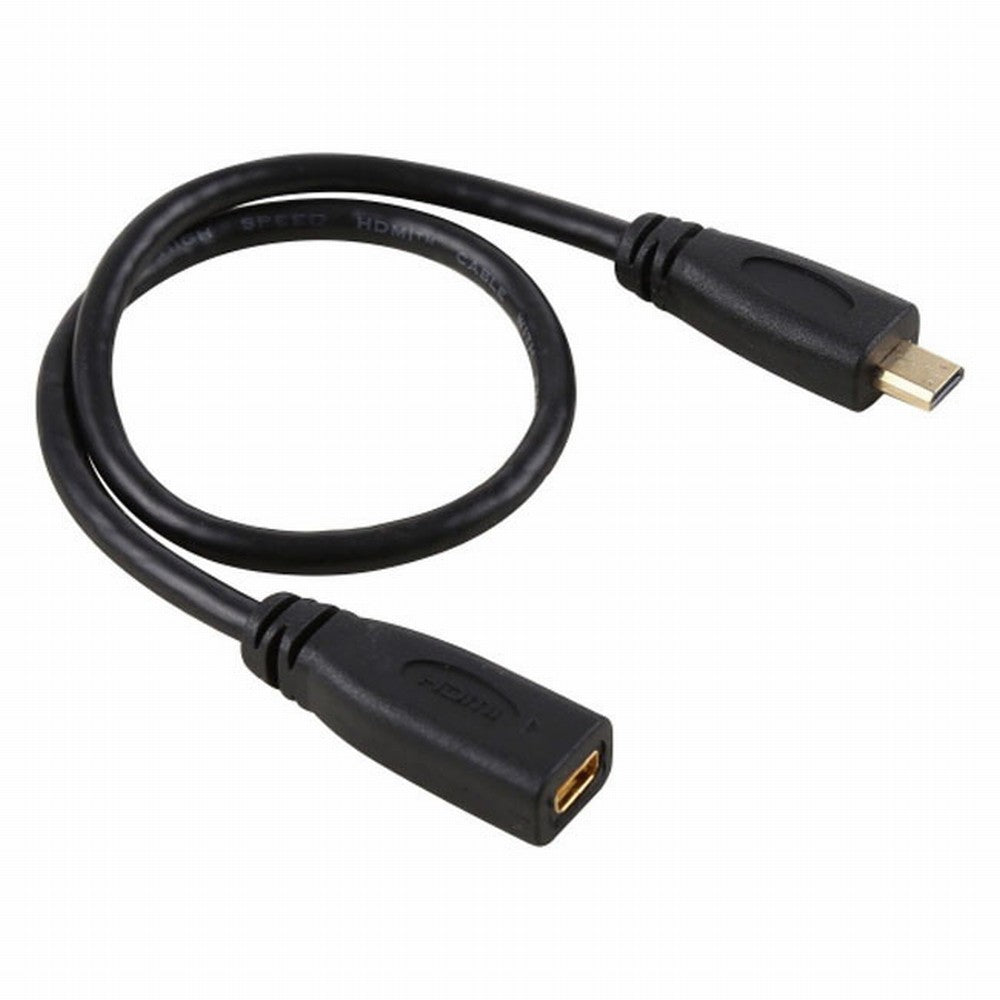 HDMI 1.4 D Type Micro HDMI Male to Micro HDMI Female M/F Extension Cable 30cm HD-089