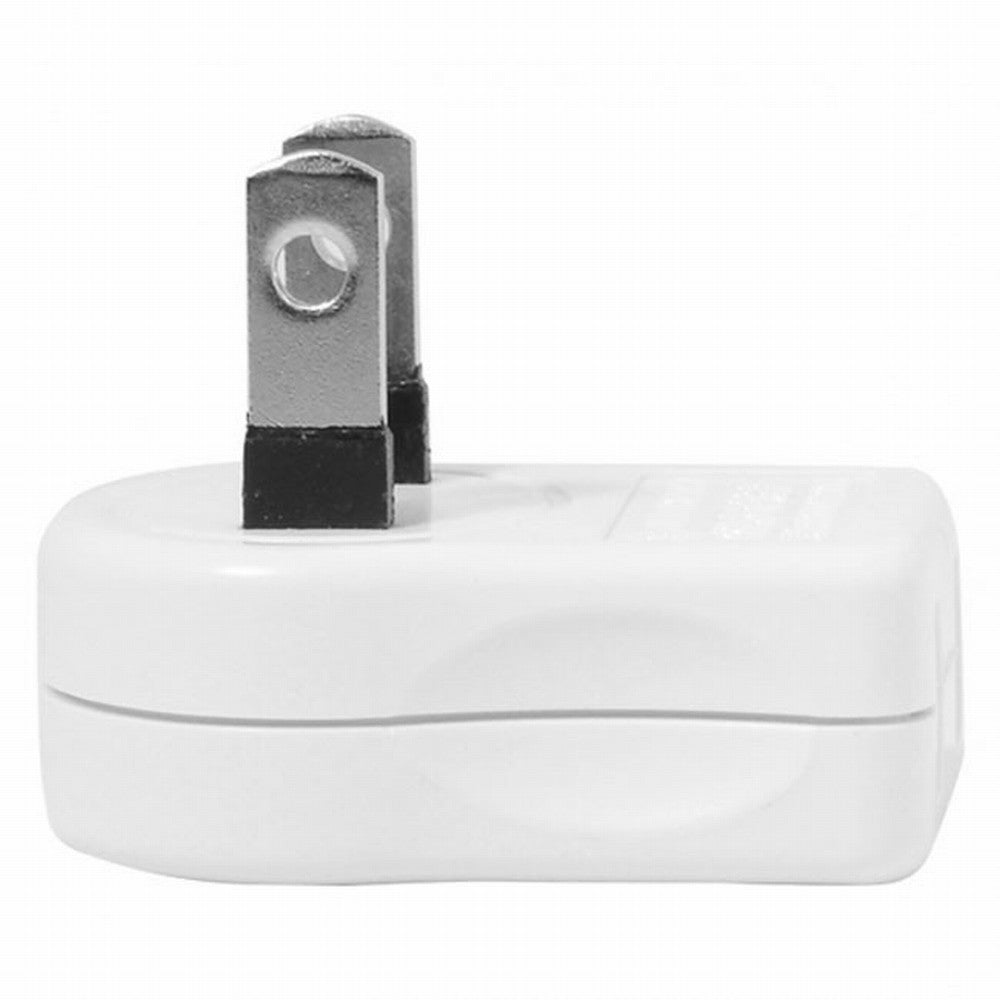 NEMA 1-15P USA Outlet Saver Power Extension Adapter 2-prong 2 Outlets 90 Degree Up Down Angled PW-014-UP