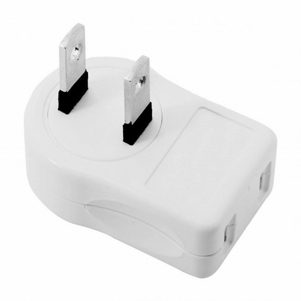 NEMA 1-15P USA Outlet Saver Power Extension Adapter 2-prong 2 Outlets 90 Degree Left Right Angled PW-014-RI