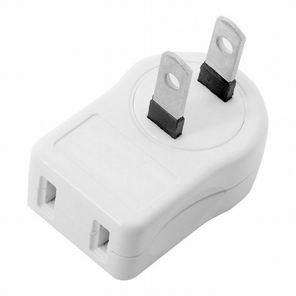 NEMA 1-15P USA Outlet Saver Power Extension Adapter 2-prong 2 Outlets 90 Degree Left Right Angled PW-014-RI