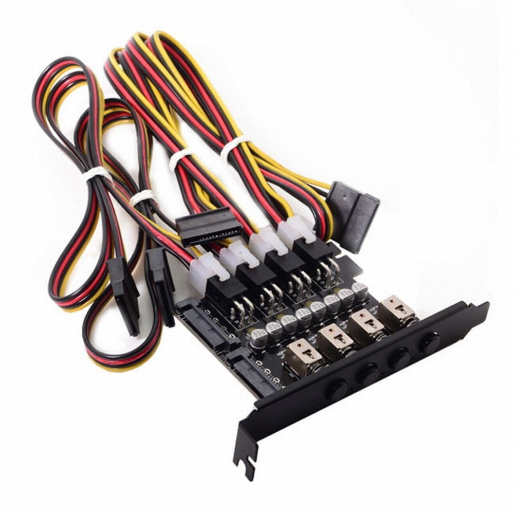 4 Hard Disk Control System Intelligent Control Management System HDD SSD Power Switch with PCI Bracket PW-018