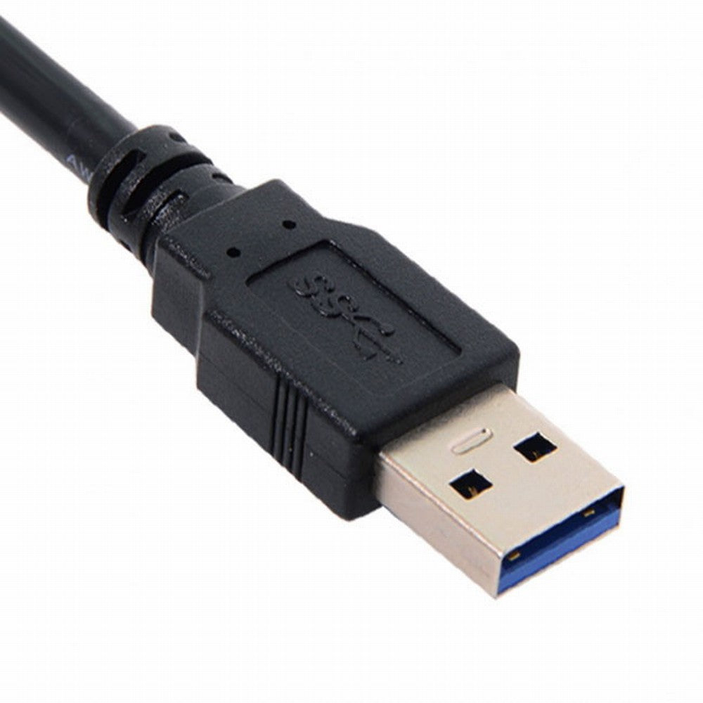 1m Waterproof Dual USB 3.0 Extension Latch Mount Car AUX Cable for Dashboard Panel U3-030-2P