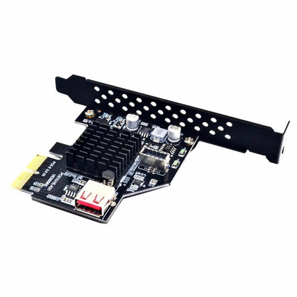USB 3.1 Front Panel Socket USB 2.0 to PCI-E Express Card Adapter for Motherboard UC-136