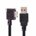  90 Degree Right Angled Micro USB Screw Mount to 3.0 Data Cable for Industrial Camera CC-U3-044-RI