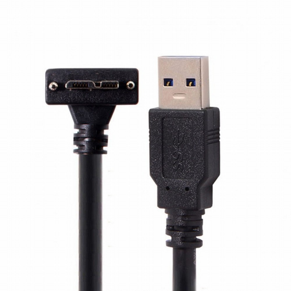  90 Degree Up Angled Micro USB Screw Mount to 3.0 Data Cable for Industrial Camera CC-U3-044-UP