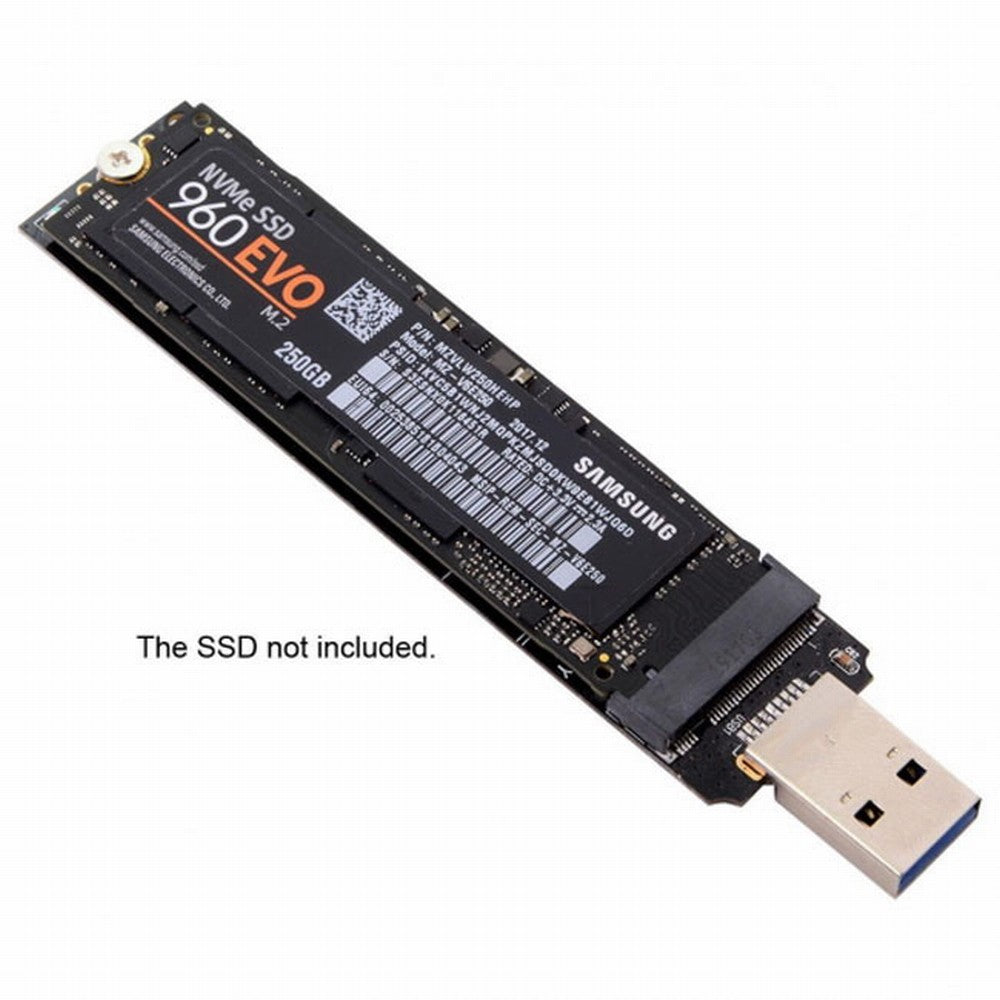 USB 3.0 to NVME M-key M.2 NGFF SSD External PCBA Conveter Adapter RTL9210 Chipset with Case U3-017