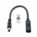 Type C USB-C Female Input to DC 5.5*2.1mm Power PD Charge Cable fit for Laptop 18-20V UC-109-5521MM