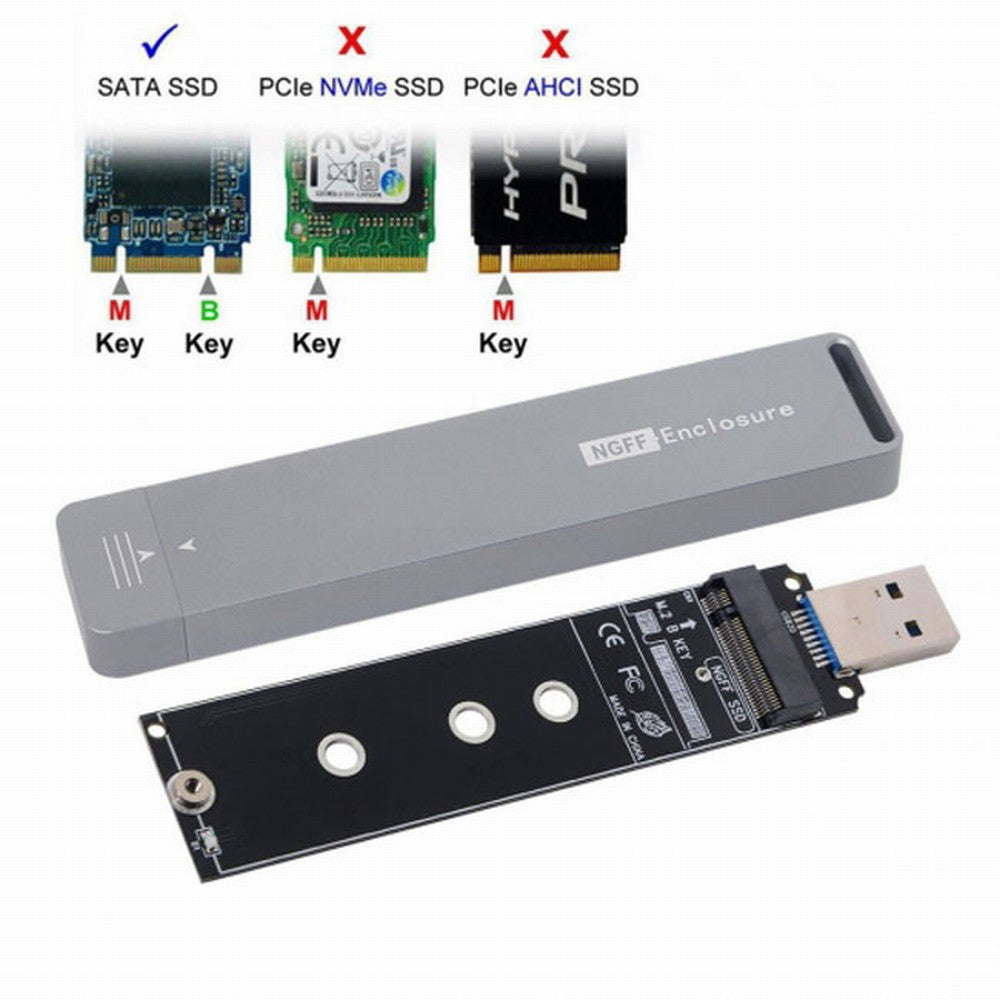 B/M-key NGFF M2 SSD to USB 3.0 External PCBA Conveter Adapter Card Flash Disk Type U3-037