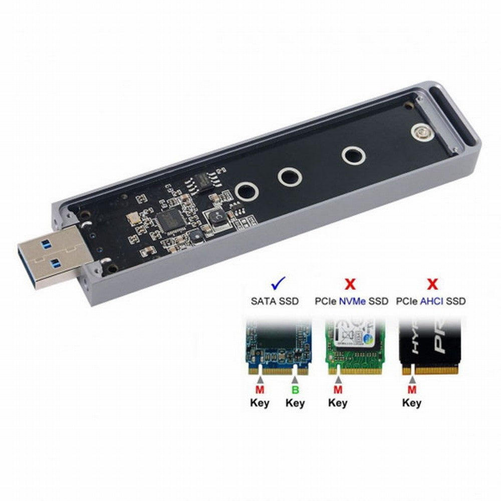 B/M-key NGFF M2 SSD to USB 3.0 External PCBA Conveter Adapter Card Flash Disk Type U3-037