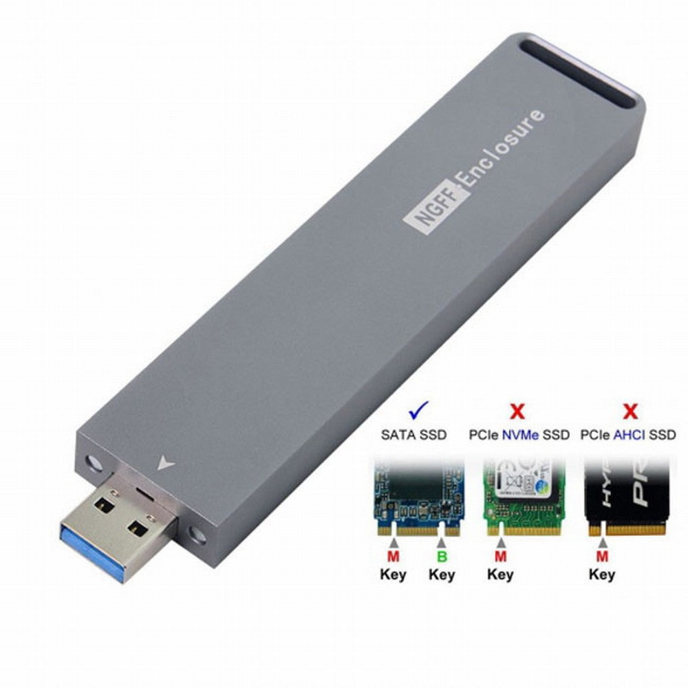 B/M-key NGFF M2 SSD to USB 3.0 External PCBA Conveter Adapter Card Flash Disk Type U3-037