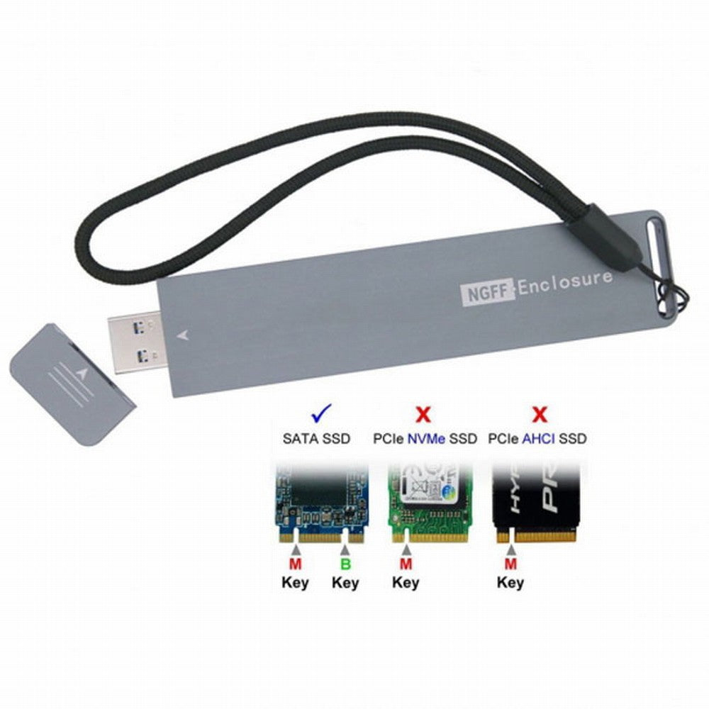 B/M-key NGFF M2 SSD to USB 3.0 External PCBA Conveter Adapter Card Flash Disk Type U3-037