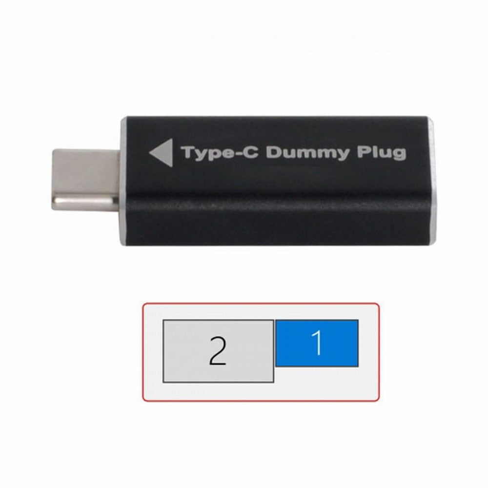 CY Virtual Display Adapter USB-C Type-C DDC EDID Dummy Plug Headless Ghost Display Emulator 1920x1080p@60Hz UC-142