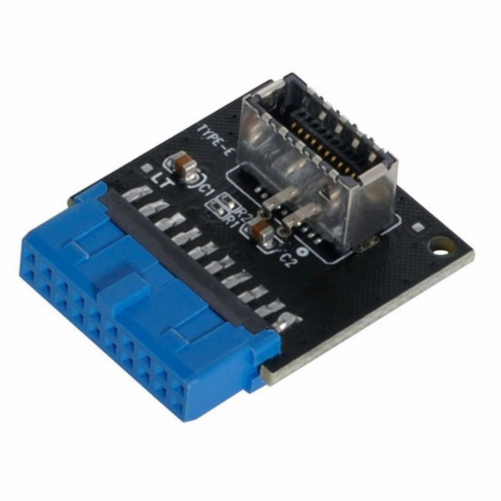 USB 3.1 Front Panel Socket Key-A Type-E to USB 3.0 20Pin Header Male Extension Adapter for Motherboard UC-159