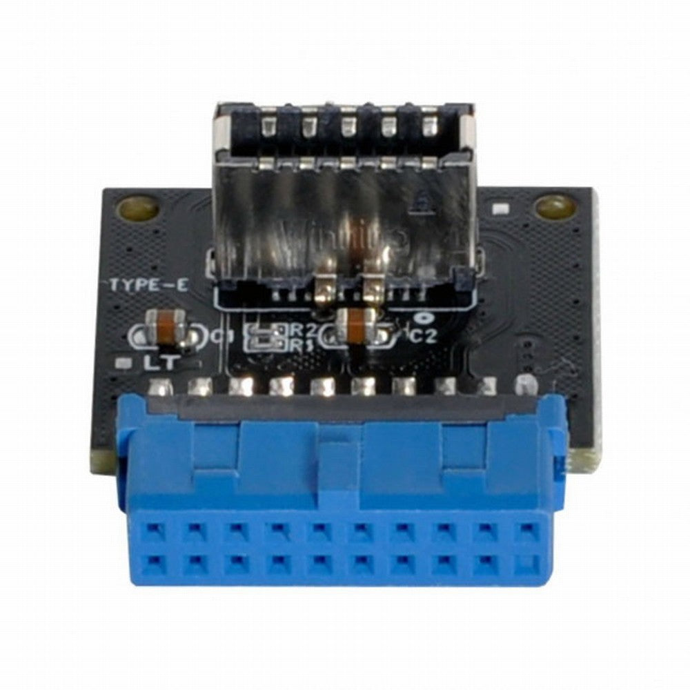 USB 3.1 Front Panel Socket Key-A Type-E to USB 3.0 20Pin Header Male Extension Adapter for Motherboard UC-159