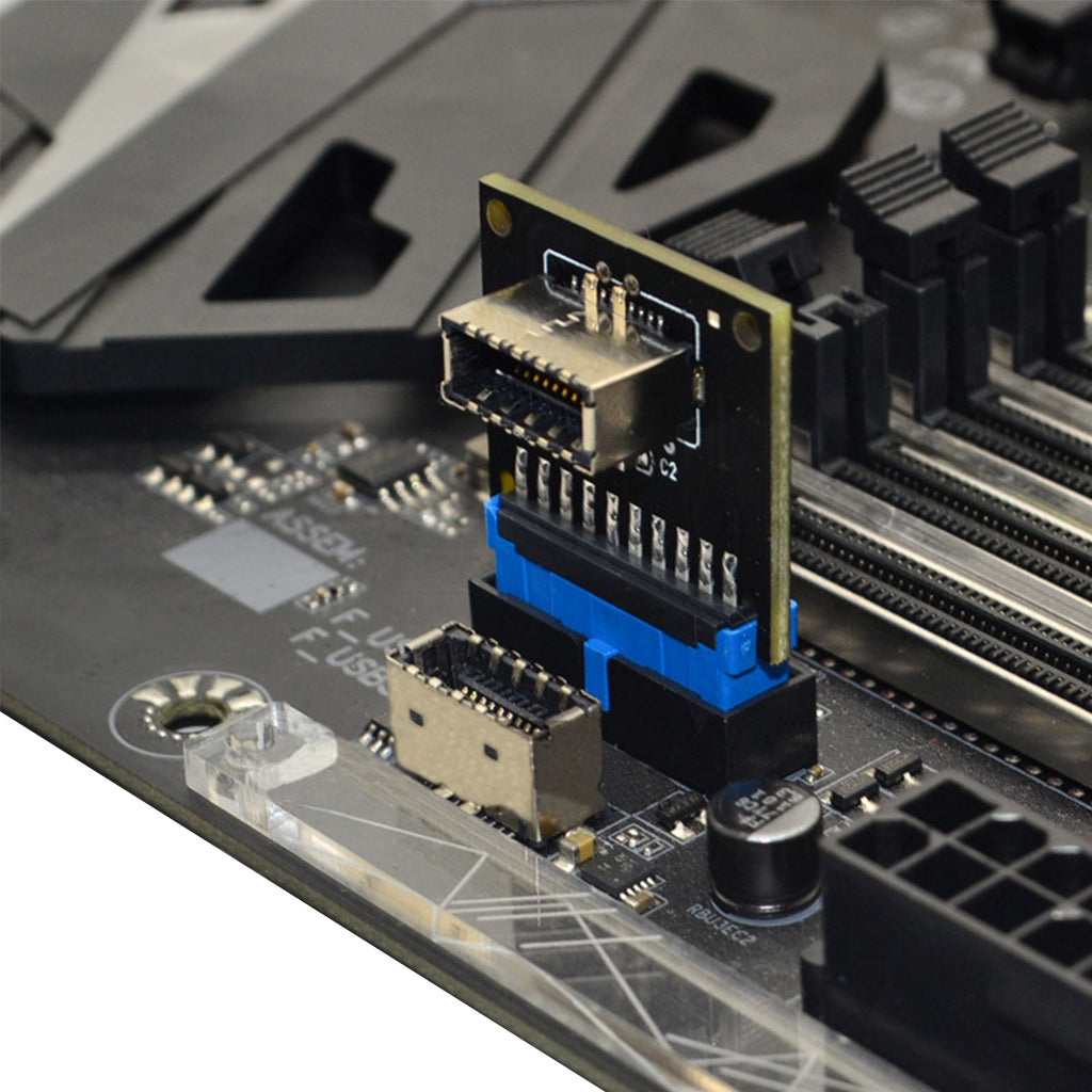 USB 3.1 Front Panel Socket Key-A Type-E to USB 3.0 20Pin Header Male Extension Adapter for Motherboard UC-159