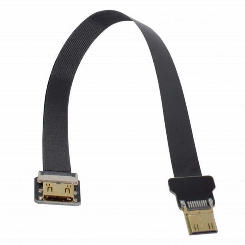 CYFPV Mini HDMI Male to Mini HDMI Female Extension FPC Flat Cable 1080P for FPV HDTV Multicopter Aerial Photography CC-HD-191-BK