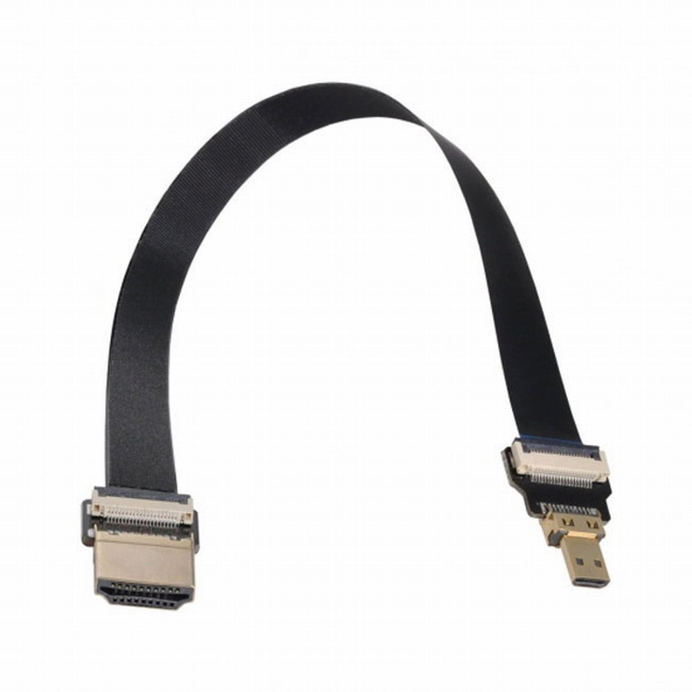 CYFPV HDMI Male to Micro HDMI Male Extension FPC Flat Cable 1080P for FPV HDTV Multicopter Aerial Photography CC-HD-194-BK