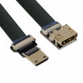 CYFPV HDMI Female to Mini HDMI Male Extension FPC Flat Cable 1080P for FPV HDTV Multicopter Aerial Photography CC-HD-196-BK