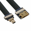 CYFPV Mini HDMI Female to Micro HDMI Male Extension FPC Flat Cable 1080P for FPV HDTV Multicopter Aerial Photography CC-HD-204-BK