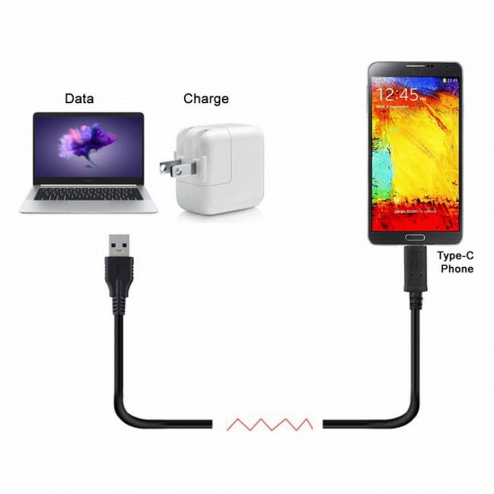 USB-C USB 3.1 Type C Male to Standard Type A Male Data Cable for Tablet Phone Macbook Hard Disk Drive CC-UC-199-BK