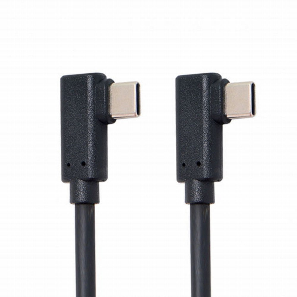 USB-C Type-C to Type-C Cable Gen2 10Gbps 65W Dual 90 Degree Left Right Angled Type CC-UC-144-RI