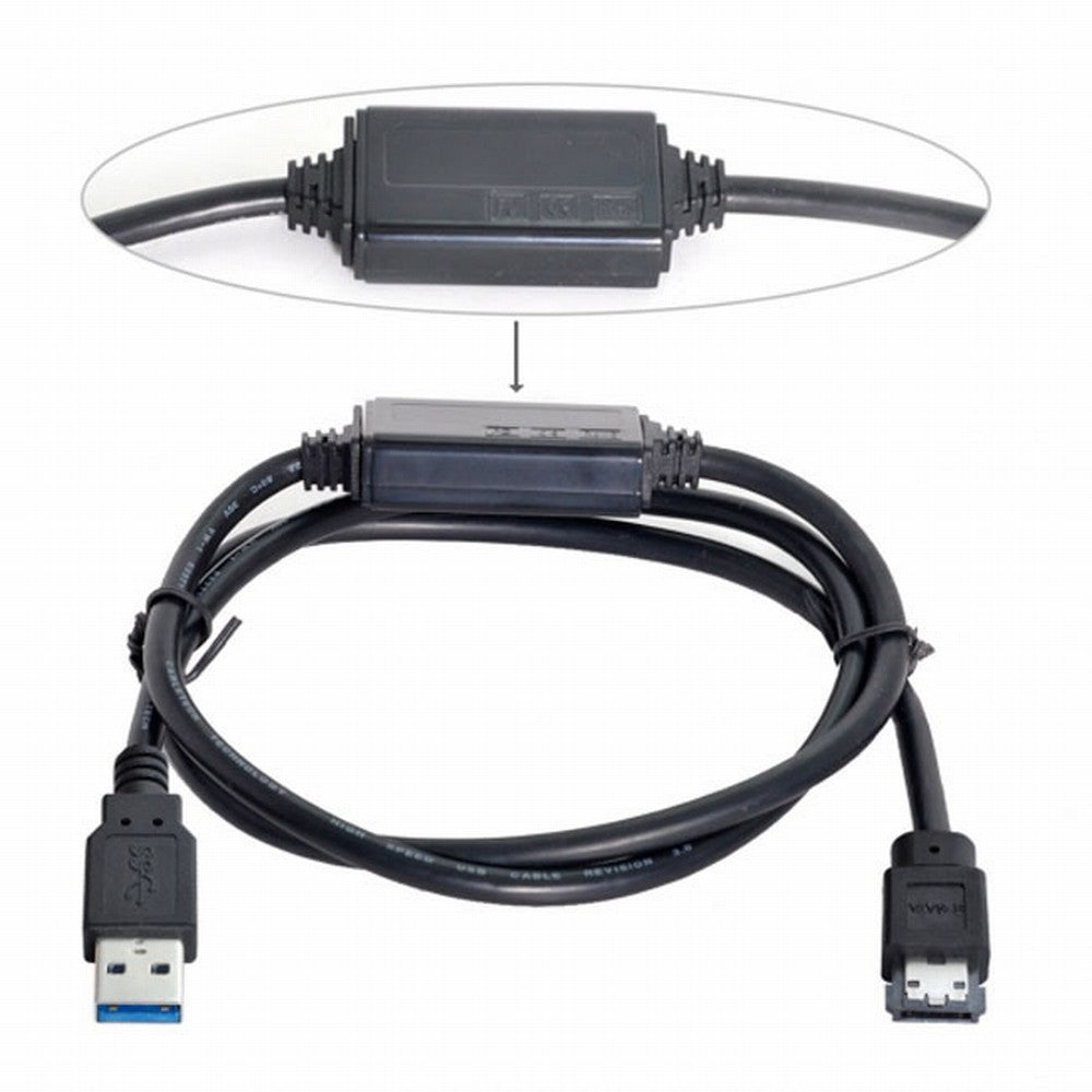USB 3.0 to Power Over eSATA DC5V Adapter USB2.0 to HDD/SSD/ODD eSATAp Converter U3-008