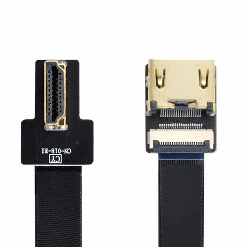 CYFPV Right Angled 90 Degree HDMI Male to Female FPC Flat Cable for HDTV Multicopter Aerial Photography CC-HD-216-RI
