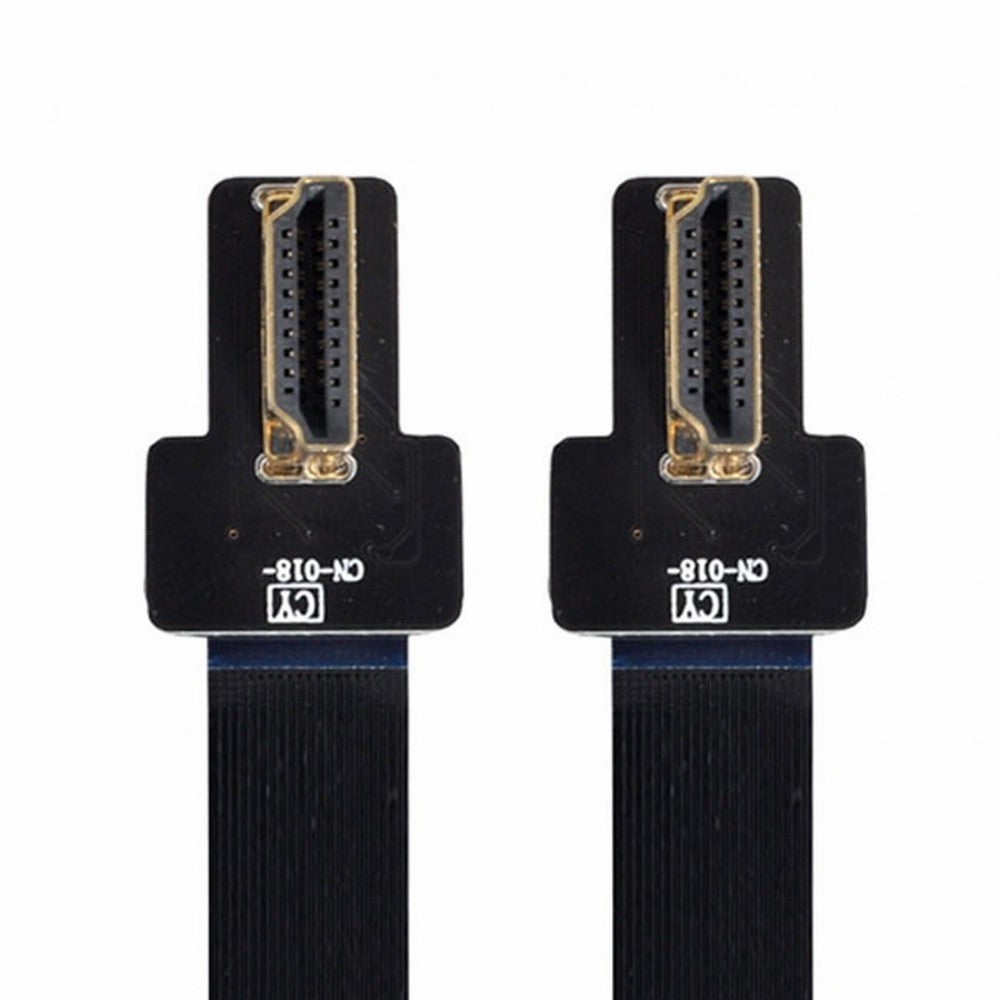 CYFPV Dual 90 Degree Left Angled HDMI Type A Male to Male HDTV FPC Flat Cable for FPV HDTV Multicopter Aerial Photography CC-HD-206-LE