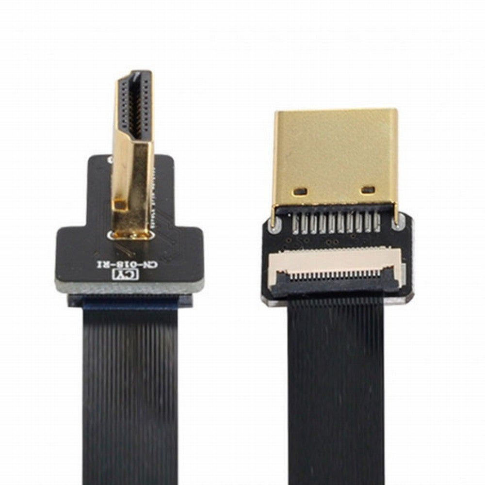 CYFPV FPV HDMI Male to Left Angled 90D HDMI Male HDTV FPC Flat Cable for FPV HDTV Multicopter Aerial Photography CC-HD-198-LE