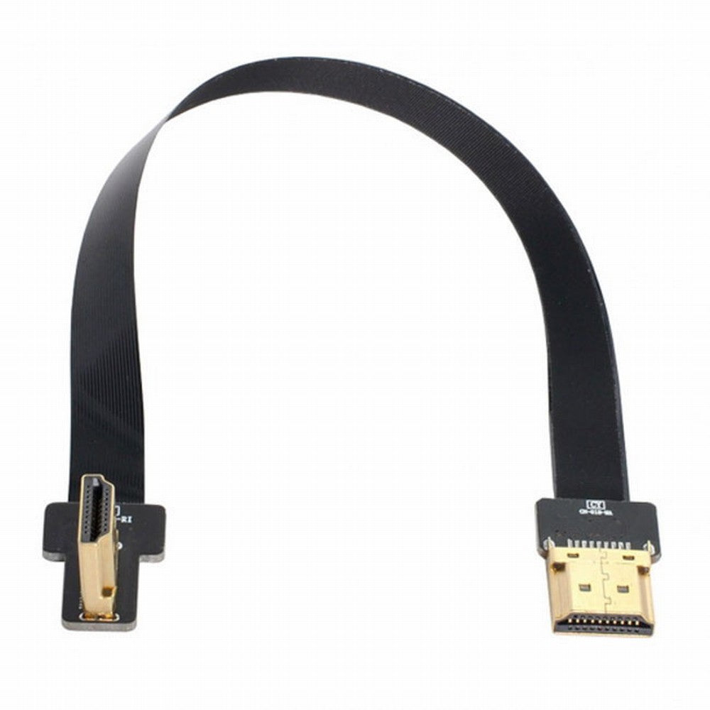 CYFPV FPV HDMI Male to Left Angled 90D HDMI Male HDTV FPC Flat Cable for FPV HDTV Multicopter Aerial Photography CC-HD-198-LE