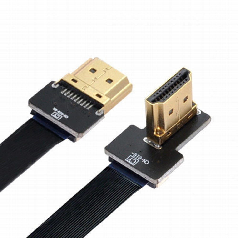 CYFPV FPV HDMI Male to Right Angled 90D HDMI Male HDTV FPC Flat Cable for FPV HDTV Multicopter Aerial Photography CC-HD-198-RI