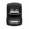 Up Angled USB 2.0 Adapter A Male to Female Extension 90 180 360 Degree Black U2-099-UP