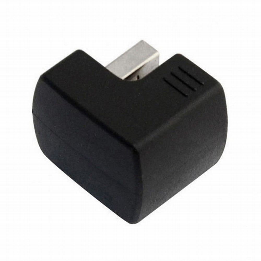 Up Angled USB 2.0 Adapter A Male to Female Extension 90 180 360 Degree Black U2-099-UP