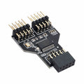 Motherboard 9pin USB 2.0 Header 1 to 2 Female Extension HUB Connector Adapter Port Multilier U2-074