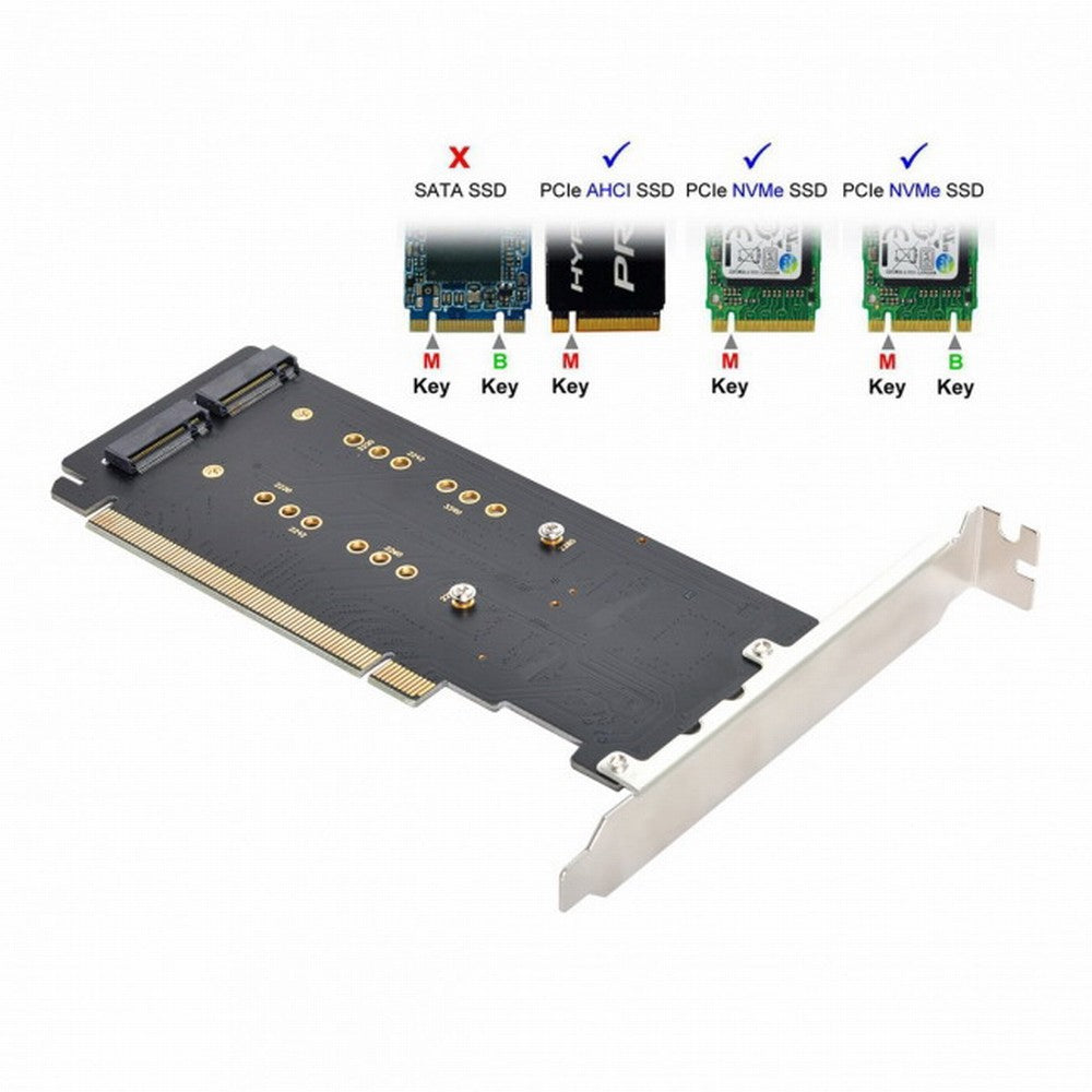 4X NVME M.2 AHCI to PCIE Express 3.0 Gen3 X16 Raid Card VROC Raid0 Hyper Adapter SA-024